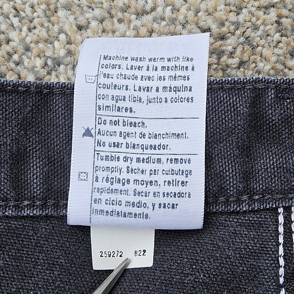 Carhartt Black Duck Canvas Carpenter Pants Original Dungaree Fit B11 BLK 44X34 - Picture 8 of 16